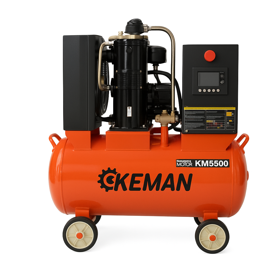 Vidalı Hava Kompressoru Keman 120L -  5500 (Vintli)